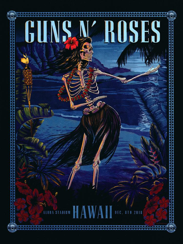 LITHORATI - Guns N' Roses - Not in This Lifetime - Lithograph